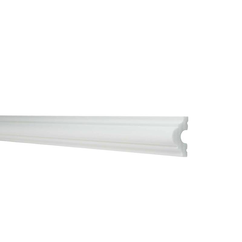 Stilvolle Zierleiste (NMC WALLSTYL - WL1) 20 x 40 x 2000 mm hochfestes Polystyrol von NMC