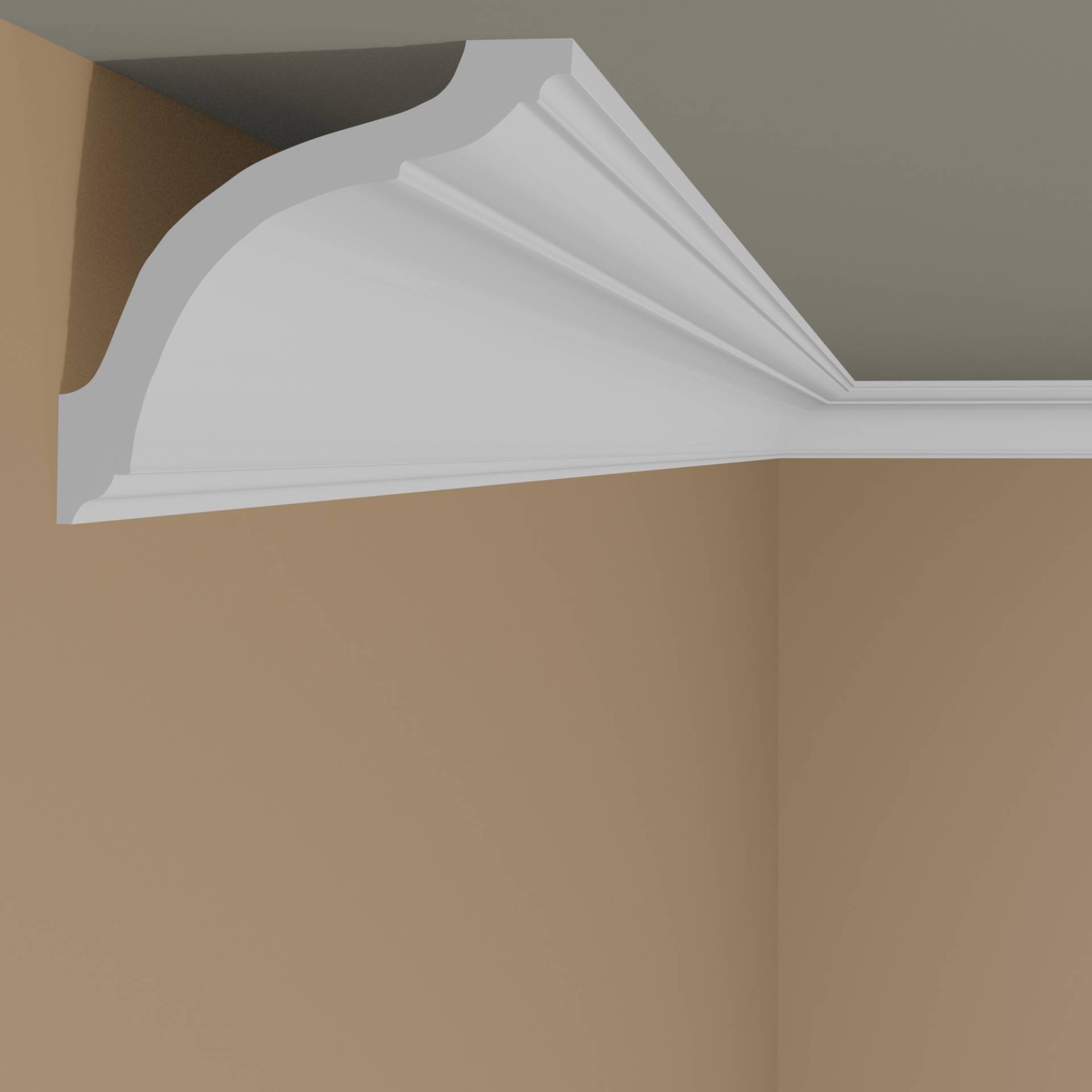 Stylische Stuckleiste NMC NOMASTYL Plus - GO (80 x 80 x 2000 mm) von NMC