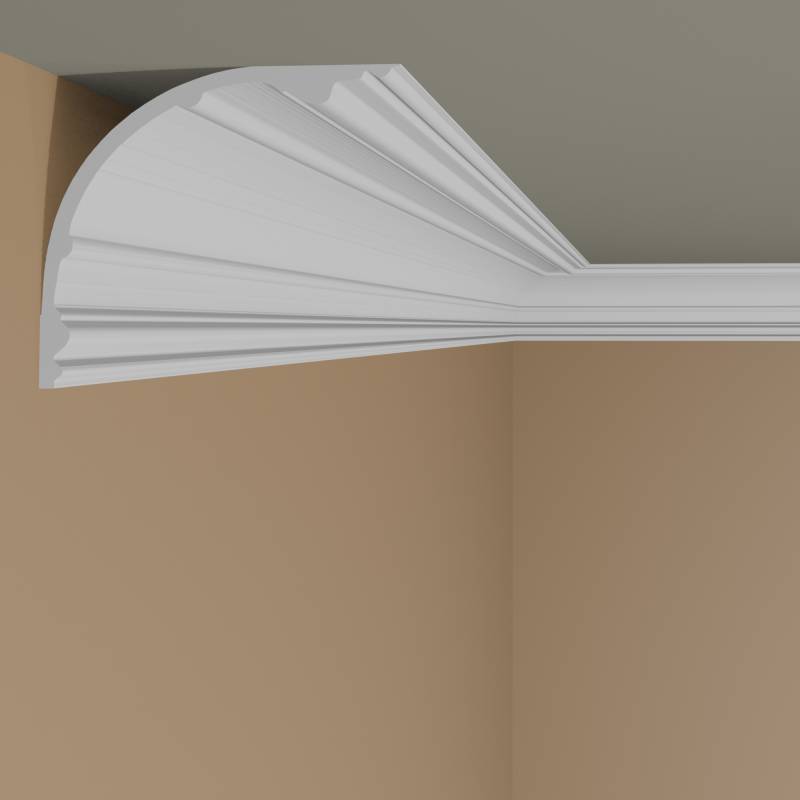 Zeitgemäße Stuckleiste (NMC ARSTYL - Z40) | 170 x 175 x 2000 mm | hochfestes Polyurethan von NMC