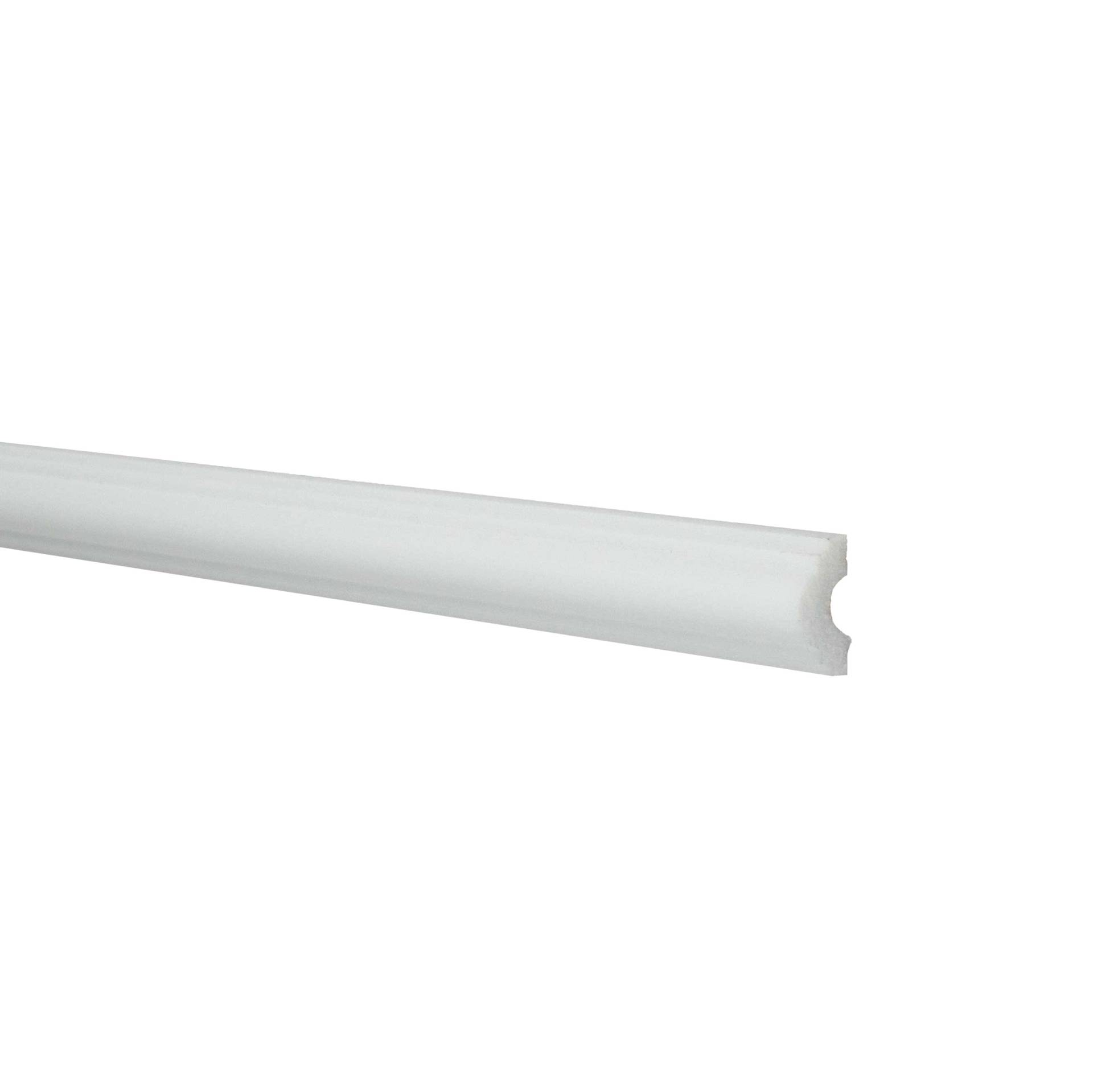 Zeitgemäße Zierleiste (NMC WALLSTYL - WL7) 12.5 x 25 x 2000 mm hochfestes Polystyrol von NMC