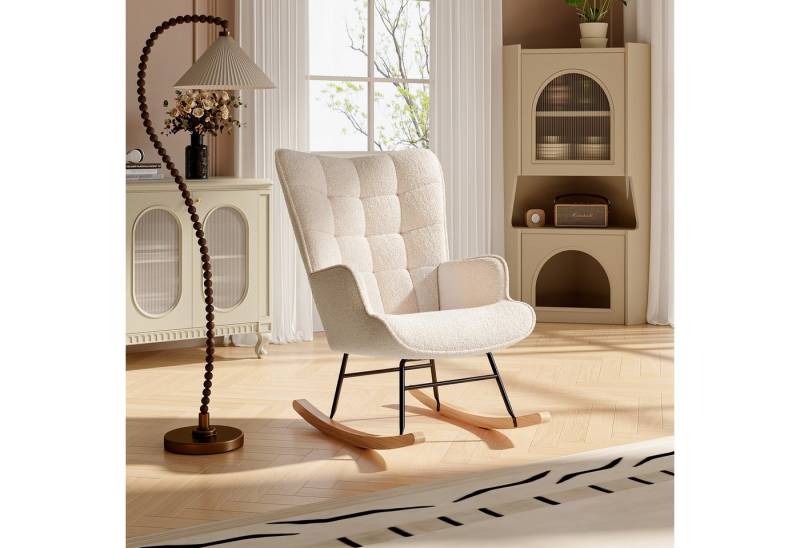 NMCXXO Schaukelstuhl Stylischer Schaukelstuhl im skandinavischen Design (1 St) von NMCXXO