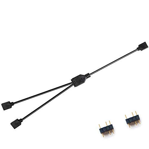 NMD&LR Computer-Motherboard-Verlängerungskabel, RGB-Schnittstellen-Verlängerungskabel, 12 V RGB 4-PIN / 5 V ARGB 3-PIN 1-4/1-5 Connector Hub von NMD&LR