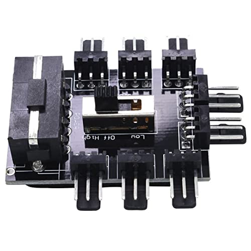 PC-Lüftersteuerung 8 Wege 3Pin / 4Pin SATA/IDE Speed Controller 3 Geschwindigkeitsstufen Mit Lüfterabschaltfunktion, SATA/IDE PC-Lüftersteuerung 8 Wege 3Pin / 4Pin SATA/IDE Speed Controller 3 Geschwindigkeitsstufen Mit Lüfterabschaltfunktion, SATA/IDE von NMD&LR