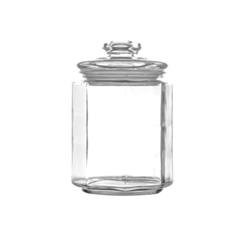 NMGHUTE Einmachglas Vorratsgläser 4 Packungen Glasgefäß Mit Luftdichtem Deckel, Dekorativer Aufbewahrungsbehälter Partygeschenke(1360ml) von NMGHUTE