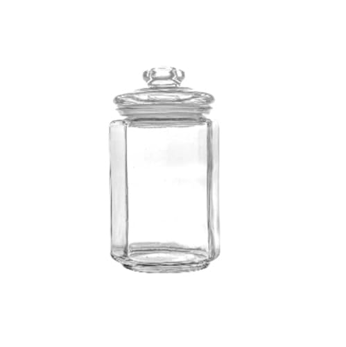 NMGHUTE Einmachglas Vorratsgläser 4 Packungen Glasgefäß Mit Luftdichtem Deckel, Dekorativer Aufbewahrungsbehälter Partygeschenke(500ml) von NMGHUTE