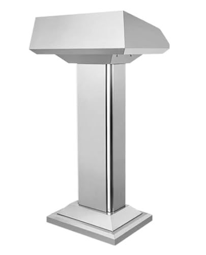 NMGHUTE Multi Funktion Kanzel Edelstahl-Podiumsständer, Rednerpulte, Silberne Kanzeln Für Kirchen, Kirchen, Redepodien Im Freien Konferenz NMGHUTE Multi Funktion Kanzel Edelstahl-Podiumsständer, Rednerpulte, Silberne Kanzeln Für Kirchen, Kirchen, Redepodien Im Freien Konferenz von NMGHUTE