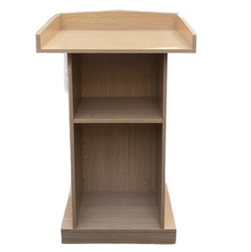 NMGHUTE Multi Funktion Kanzel Podiumsständer, Stabile Rednerpulte, Kirchenkanzeln, Schuldemonstrationsständer, Lehrerpodest Mit Lagerregal Konferenz(C) von NMGHUTE