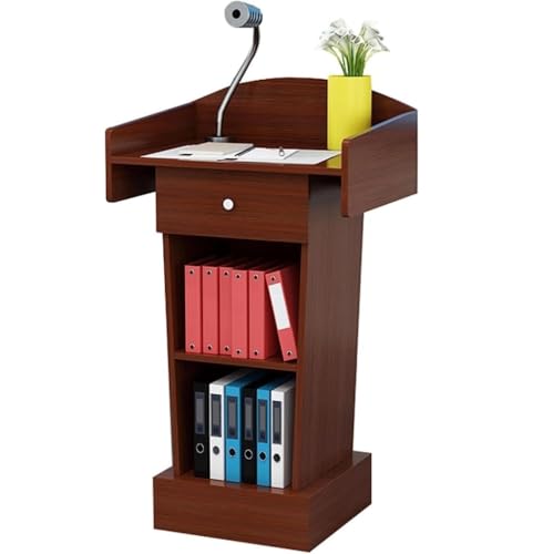 NMGHUTE Multi Funktion Kanzel Podiumsständer Rednerpulte Tragbare Kirchenkanzeln Schulbüro Moderatorenpulte Konferenz(Black) von NMGHUTE