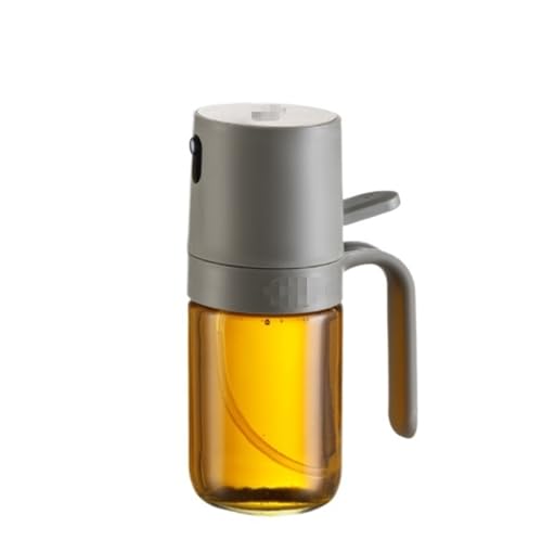 NMGHUTE Öl Ausgießer, Glas Öl Krug Haushalt Olivenöl Dispenser Geeignet for Luft Friteuse Salat Grillen Backen Ölspender(180ml) von NMGHUTE