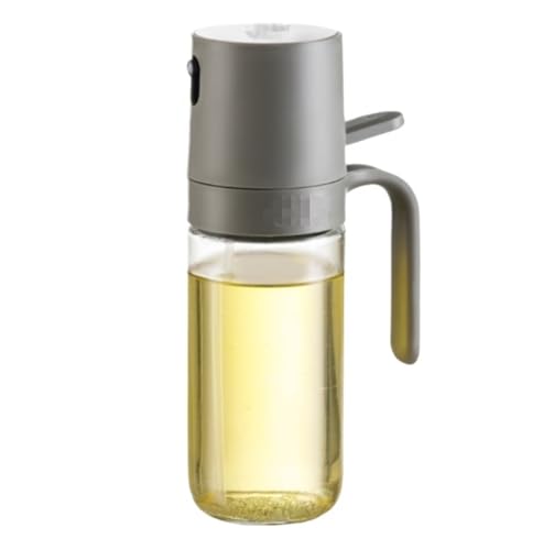 NMGHUTE Öl Ausgießer, Glas Öl Krug Haushalt Olivenöl Dispenser Geeignet for Luft Friteuse Salat Grillen Backen Ölspender(250ml) von NMGHUTE