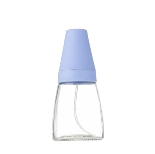NMGHUTE Öl Ausgießer, Glas Push Öl Sprayer Mit Deckel Ist Geeignet for Salate Grillen Backen Ölspender(Blue) von NMGHUTE