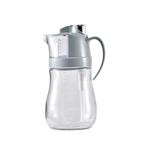 NMGHUTE Öl Ausgießer, Haushalt Push Glas Olivenöl Dispenser Geeignet for Kochen Küche Salat Grillen Ölspender(Blue) von NMGHUTE