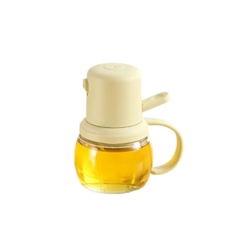NMGHUTE Öl Ausgießer, Ölsprüher, Nachfüllbare Olivenöl-Sprühflasche Aus Glas for Luftfritteuse, Salat, Backen, Grillen Ölspender(Beige) von NMGHUTE