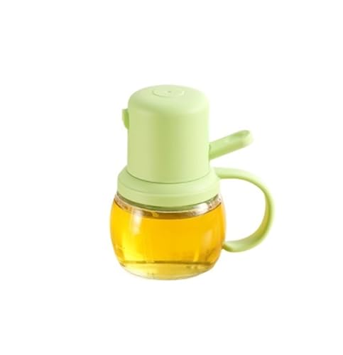 NMGHUTE Öl Ausgießer, Ölsprüher, Nachfüllbare Olivenöl-Sprühflasche Aus Glas for Luftfritteuse, Salat, Backen, Grillen Ölspender(Grün) von NMGHUTE