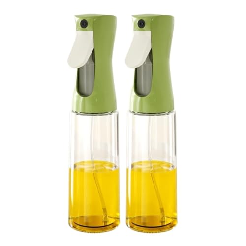 NMGHUTE Öl Ausgießer, Ölsprühtopf Haushaltsküche Glas Sojasauce Essig Gewürzflasche Spender Set 2 Stück Ölspender(Grün) von NMGHUTE