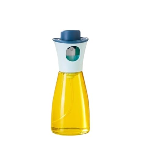 NMGHUTE Öl Ausgießer, Presse-Typ Öl Spray Flasche Haushalt Glas Sprayer Geeignet for Air Fryer Grill Salat Ölspender(Blue) von NMGHUTE