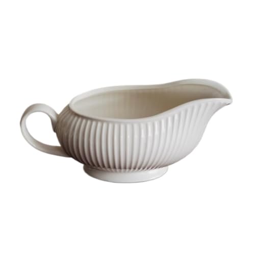 NMGHUTE Sauciere Saucen, Klassische Nordic Einfache Linien Keramik Nachmittag Tee Geschirr Saft Eimer Sauciere Servierkrug NMGHUTE Sauciere Saucen, Klassische Nordic Einfache Linien Keramik Nachmittag Tee Geschirr Saft Eimer Sauciere Servierkrug von NMGHUTE