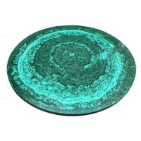 Malachit Esstischplatte, Couchtisch, Grüner Stein Tisch, Inlay Grüne Tischplatte von NMHANDICRAFTSHOP