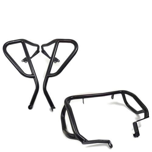 NMHTJ Motorradstoßstange dekorative Blöcke Motorrad Oberer und unterer Motorschutz Autobahn Crash Bar Rahmen Stoßstangenschutz Für CB400X CB500X 2019 2020 2021 2022 2023 von NMHTJ