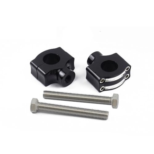 NMHTJ Riser Motorrad Lenker Motorrad Aluminium 1 "Lenker Low Riser Klemmen Für Für Bobber Für Custom 1 Zoll Bar Rippen Riser von NMHTJ