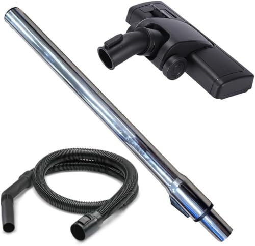 3-teiliges Rohr Schlauch Zubehör Set für Kärcher WD Serie WD1 WD2 WD3 WD4 WD5 WD6 WD7 Saugschlauch, Bodendüse, 3 Meter Saugschlauch Schlauch komplett mit Handgriff von NMJHEVX