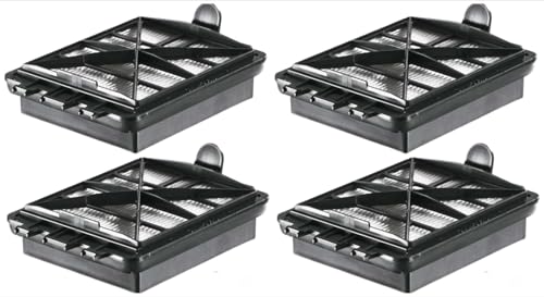 6.414-805.0 Filter Ersatz, Abluftfilter, Staubsaugerfilter kompatibel mit Kärcher VC 6, VC 6 Premium,VC 6100, VC 6150, VC 6200, VC 6300, Schwarz (4 Stück) von NMJHEVX
