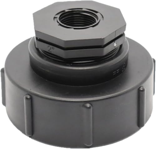 IBC Tank Auslaufhahn,IBC-Container-Adapter S100x8, IBC Auslaufhahn IBC Tank Zubehör Wassertank Für Gartenbewässerung für IBC-Auslasshähne mit S100x8-Grobgewinde (3/4 inch) von NMJHEVX