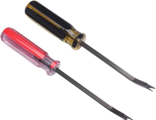 Klammerentferner,Robuster Tacker-Entferner Nagel-Auszieher Werkzeug Mit Doppelkopf-Design Für Möbel Teppiche Rahmen,Klammerentferner (Yellow and Red) von NMJHEVX
