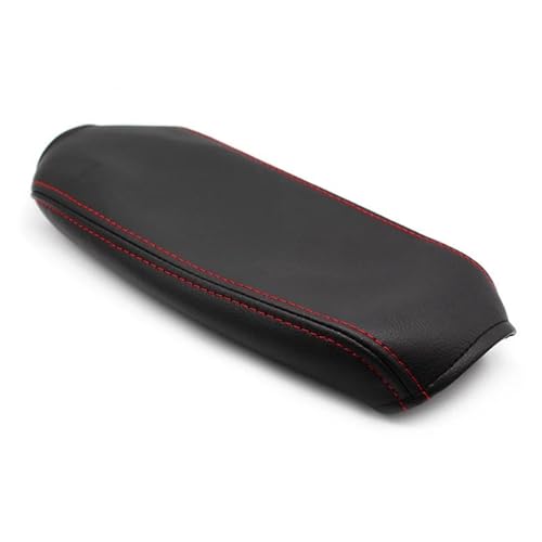NMJLQW Armlehnenkastenabdeckung Auto Armlehne Box Abdeckung Mittelkonsole Armlehne Schutz Pad Für Passat 2010-2015 Mikrofaser Leder Abdeckung(Black-red line) von NMJLQW