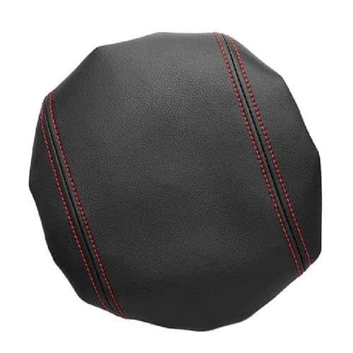 NMJLQW Armlehnenkastenabdeckung Auto Center Control Armlehne Box Schutzhülle Trim Für Q5 2010-2018 Mikrofaser Leder Armlehne Pad Abdeckung(Black with red) von NMJLQW
