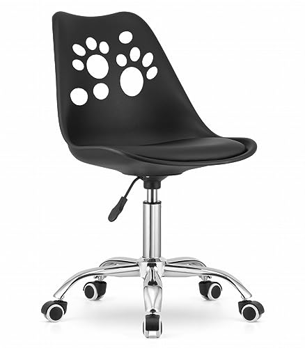 NMK HOME Drehstuhl mit Rollen 360 ° - Schreibtischstuhl Höhenverstellbar - Schreibtisch Stuhl für Arbeitszimmer - Homeoffice Bürosessel - Einfache Montage und Verchromter Sockel NMK HOME Drehstuhl mit Rollen 360 ° - Schreibtischstuhl Höhenverstellbar - Schreibtisch Stuhl für Arbeitszimmer - Homeoffice Bürosessel - Einfache Montage und Verchromter Sockel von NMK HOME