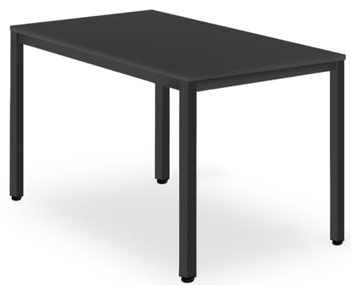 NMK HOME Höhenverstellbarer Schreibtisch 120x60 cm - Computertisch mit Metallbeinen - Leicht zu Montierender PC Tisch von NMK HOME