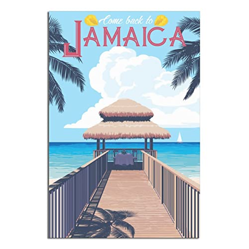 NMNM Jamaika, Karibik, Vintage-Reiseposter, Leinwandkunst, Wanddekoration, Poster, Bild, Druck, Malerei, Poster, Geschenk, 30 x 45 cm NMNM Jamaika, Karibik, Vintage-Reiseposter, Leinwandkunst, Wanddekoration, Poster, Bild, Druck, Malerei, Poster, Geschenk, 30 x 45 cm von NMNM