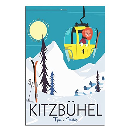 Kitzbuhel Tyrol Kabel Auto Vintage Reiseposter Leinwand Kunst Wanddekor Poster Bild Druck Gemälde Poster Geschenk 20 x 30 cm Kitzbuhel Tyrol Kabel Auto Vintage Reiseposter Leinwand Kunst Wanddekor Poster Bild Druck Gemälde Poster Geschenk 20 x 30 cm von NMNM