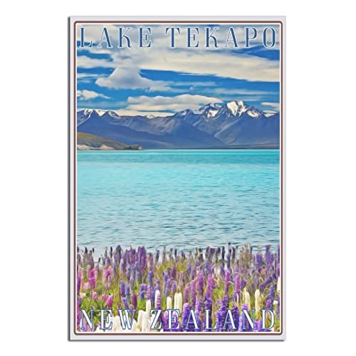 NMNM Lake Tekapo Neuseeländische Skyline, Vintage-Reiseposter, Leinwandkunst, Wanddekoration, Poster, Bild, Druck, Malerei, Poster, Geschenk, 30 x 45 cm NMNM Lake Tekapo Neuseeländische Skyline, Vintage-Reiseposter, Leinwandkunst, Wanddekoration, Poster, Bild, Druck, Malerei, Poster, Geschenk, 30 x 45 cm von NMNM