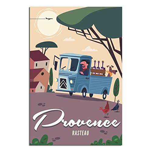 NMNM Provence Rasteau Frankreich Vintage Reise Poster Leinwand Kunst Wanddekoration Poster Bild Gemälde Poster Geschenk 20 x 30 cm NMNM Provence Rasteau Frankreich Vintage Reise Poster Leinwand Kunst Wanddekoration Poster Bild Gemälde Poster Geschenk 20 x 30 cm von NMNM