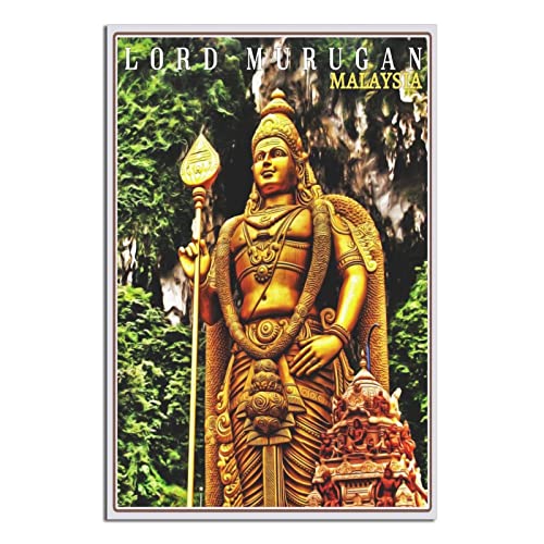 Poster, Motiv: Lord Murugan-Statue Malaysia, Vintage, Reise-Poster, Leinwand-Kunst, Wanddekoration, Poster, Bild, Druck, Malerei, Poster, Geschenk, 30 x 45 cm Poster, Motiv: Lord Murugan-Statue Malaysia, Vintage, Reise-Poster, Leinwand-Kunst, Wanddekoration, Poster, Bild, Druck, Malerei, Poster, Geschenk, 30 x 45 cm von NMNM