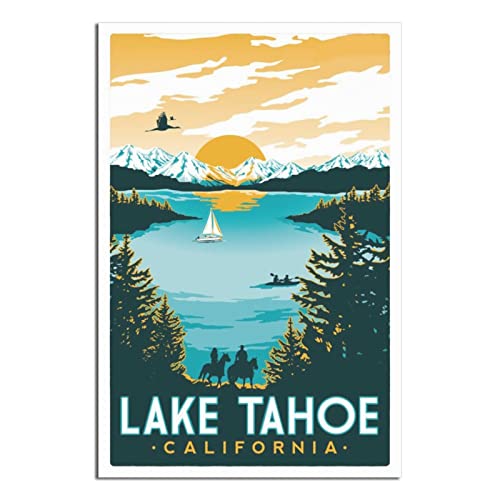 NMNM Lake Tahoe California Skyline, Vintage-Reiseposter, Leinwandkunst, Wanddekoration, Poster, Bild, Druck, Malerei, Poster, Geschenk, 30 x 45 cm NMNM Lake Tahoe California Skyline, Vintage-Reiseposter, Leinwandkunst, Wanddekoration, Poster, Bild, Druck, Malerei, Poster, Geschenk, 30 x 45 cm von NMNM