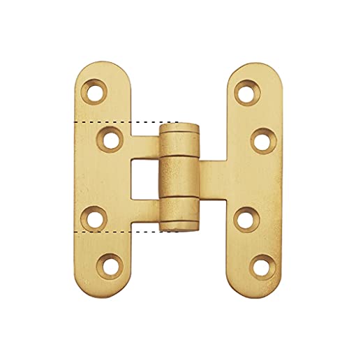 5 Stück Messing gebürstet Deko Messing Möbel Messing Dekor Türscharnier Miniatur-Scharniere Schmuckbox Scharniere Hardware-Beschläge (Größe: 50mm) (60mm) von NMNMNM