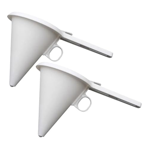 1/2Pcs Cream Funnel Baking Cream Portion Funnel Adjustable Liquid Chocolate Dispenser Kitchen Baking Tool for DIY Baking(White 2pcs) von NMQUETYAN