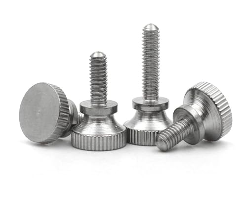 1–10 Stück M2 M2.5 M3 M4 M5 M6 M8 M10 M12 GB834 304 Edelstahl Rändelschraube mit hohem Stufenkopf, handfest, Rändelschraube, Bolzen, Vorhangfassade(3mm,M2.5 (10pcs)) von NMQUETYAN