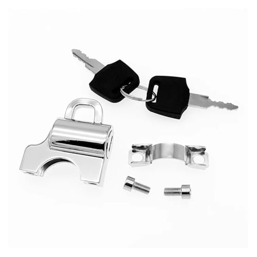 1 Set 7/8'' 22mm Motorrad Lenker Universal Helmschloss mit 2 Schlüsseln Moto Sicherheitsschloss Vorhängeschloss Kits von NMQUETYAN