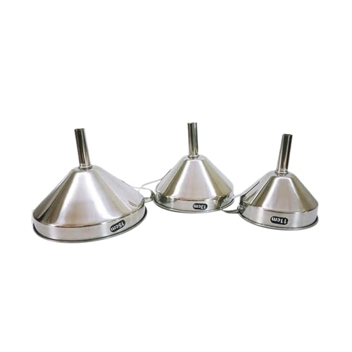 1 Stück Küchentrichter-Set aus Edelstahl, lebensmittelechtes Metall, Trichter for Befüllen von Flaschen, kleine Trichter for ätherische Öle und Gewürze(15cm) von NMQUETYAN