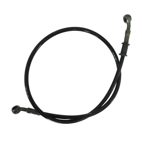 10 mm 28 Grad Motorrad Fahrrad geflochtene Leitung Stahl Bremsschlauch Kabel Hydraulisches Banjo-Rohr 270 mm-1500 for Universal Racing(120cm black) von NMQUETYAN