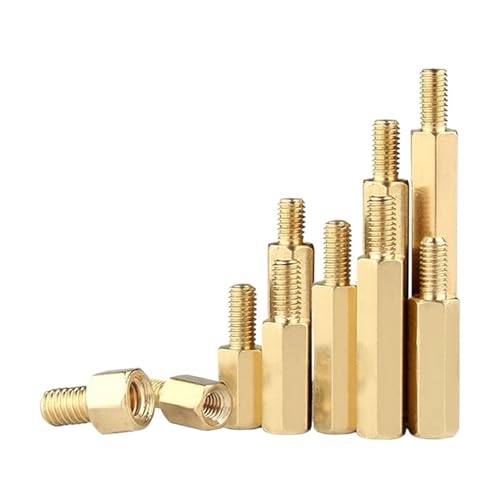 10 teile/los M2 M2.5 M3 M4 M5 Hex Abstand Schrauben Gewinde Säule PCB Computer PC Motherboard Standoff Spacer(45mm x10pcs,M5) von NMQUETYAN
