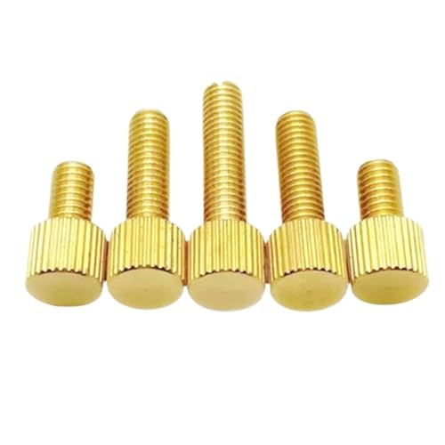 5–10 Stück M2M2.5M3M4M5M6 Rändelschrauben mit Einzelkopf, gerändelter zylindrischer Kopf, Maschinenschraube, kleiner Kopf(M2.5x3mm 10pcs) von NMQUETYAN