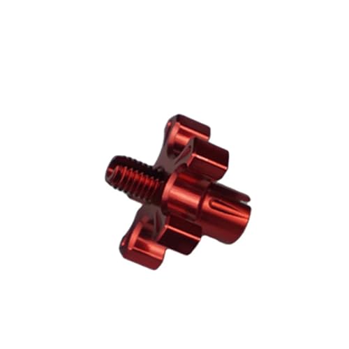 CNC-Aluminiumlegierung Motorrad Cluth Einstellstopfen Schrauben for Rennen Große Hubraum Motorrad Modifikation Motorrad(Red) von NMQUETYAN