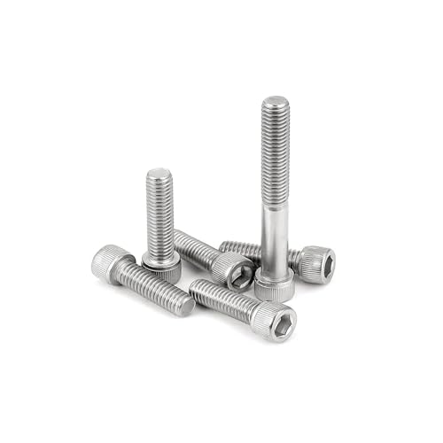 Innensechskantschrauben aus Edelstahl 304, Inbusschrauben, Vollgewinde, Sechskantschraube M3, M4, M5, M6, M8(16mm,M6 20PCS) von NMQUETYAN