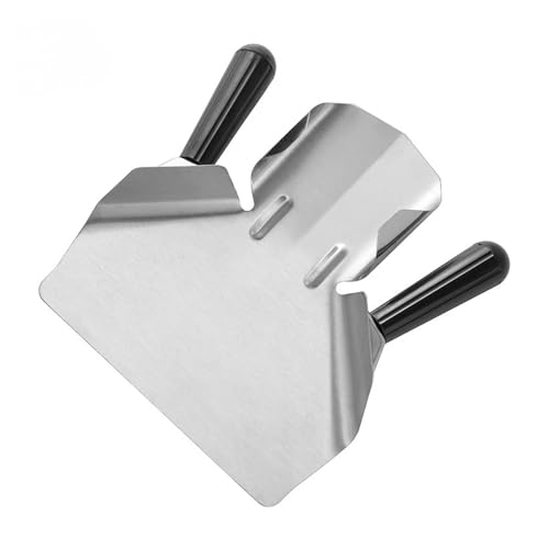Kitchen Gadget Baking Tool Shovel French Fries Shovel Stainless Steel Special For Hamburger Popcorn Packing Shovel(Black B) von NMQUETYAN