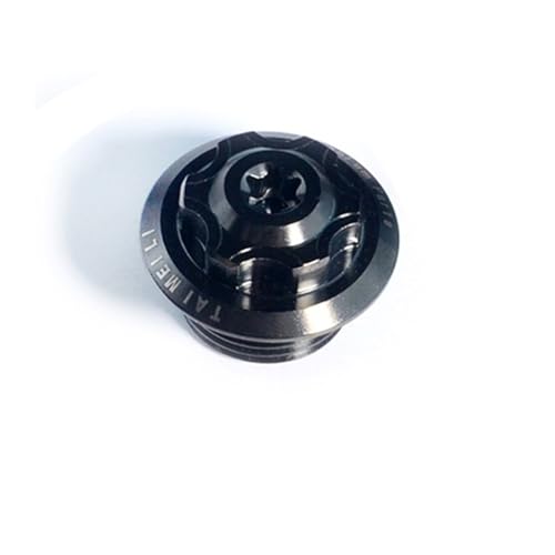 Legierung TC4 Motorrad M20p2.5/1.5 M24p2.0 M27p3. M30P1. Öldeckelschraube passend(Black,M24p2.0) von NMQUETYAN